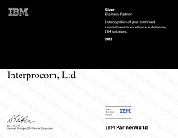 Сертификат IBM Silver Business Partner - 2022